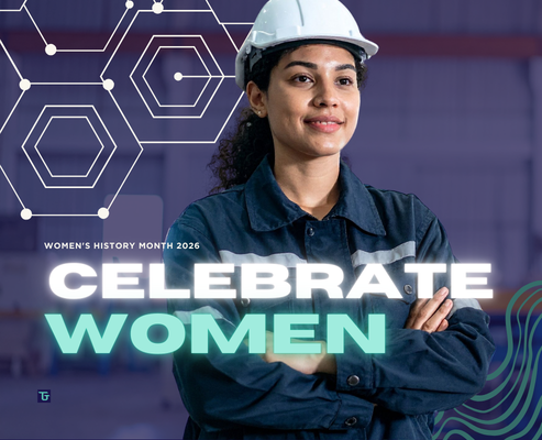 Female technician working in manufacturing facility